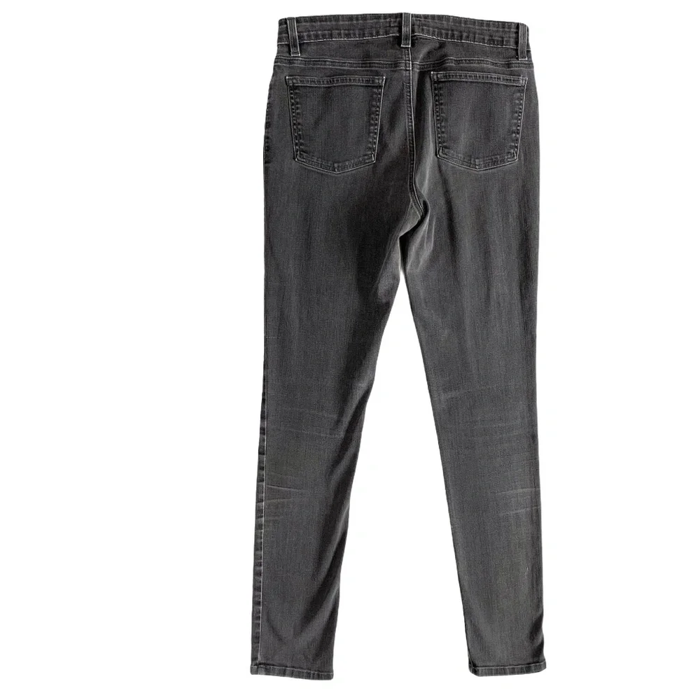 Eileen Fisher Gray Jeans Organic Cotton Size 8 - Picture 3 of 6